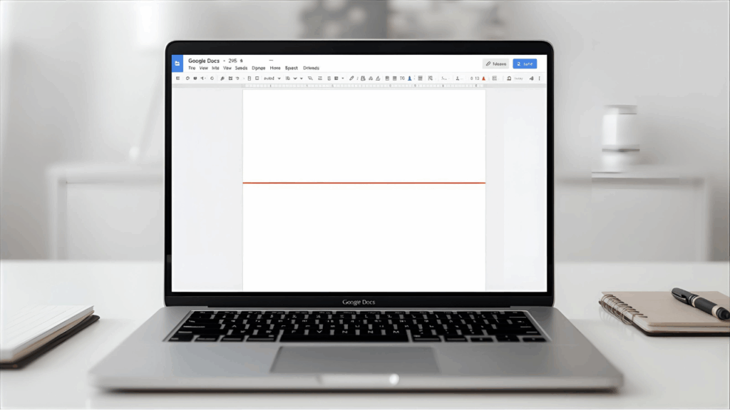 how to add a line in google docs