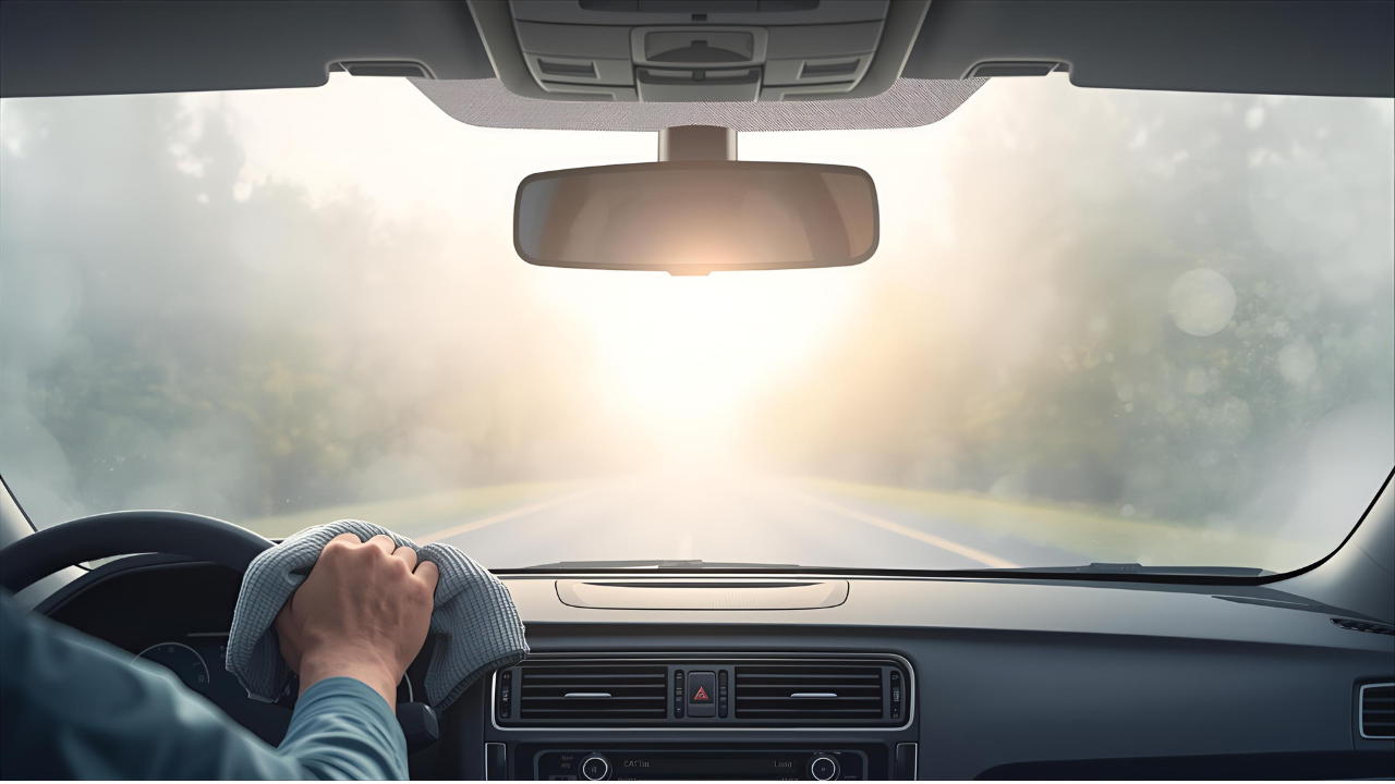 how to clear fog in car