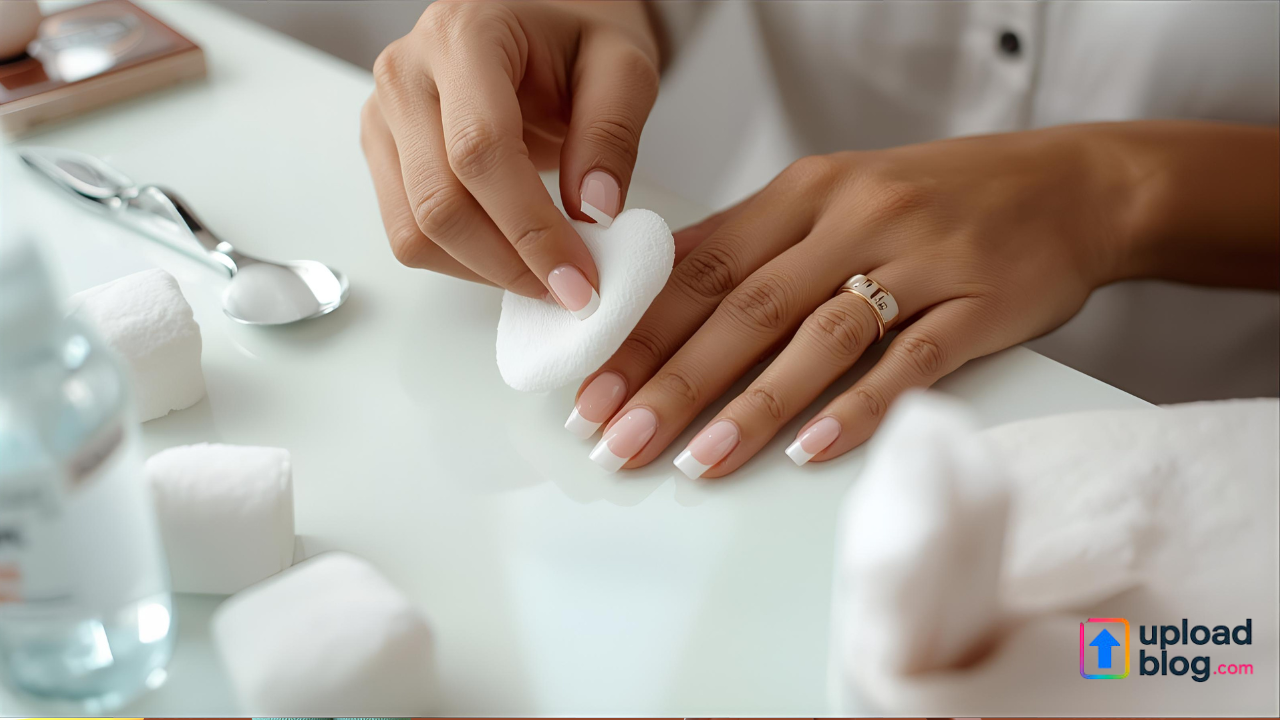 how to get pen off acrylic nails