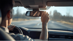 how to fix rear view mirror