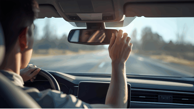 how to fix rear view mirror