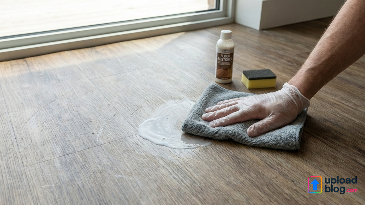 how to remove scratches from vinyl flooring